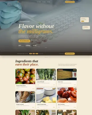 Rapid Wellness Delivery Landing Page Template