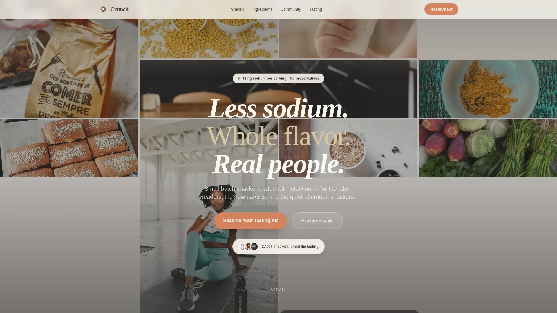 Gourmet Cardiac Snacks Landing Page Template