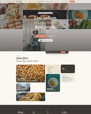 Gourmet Cardiac Snacks Landing Page Template