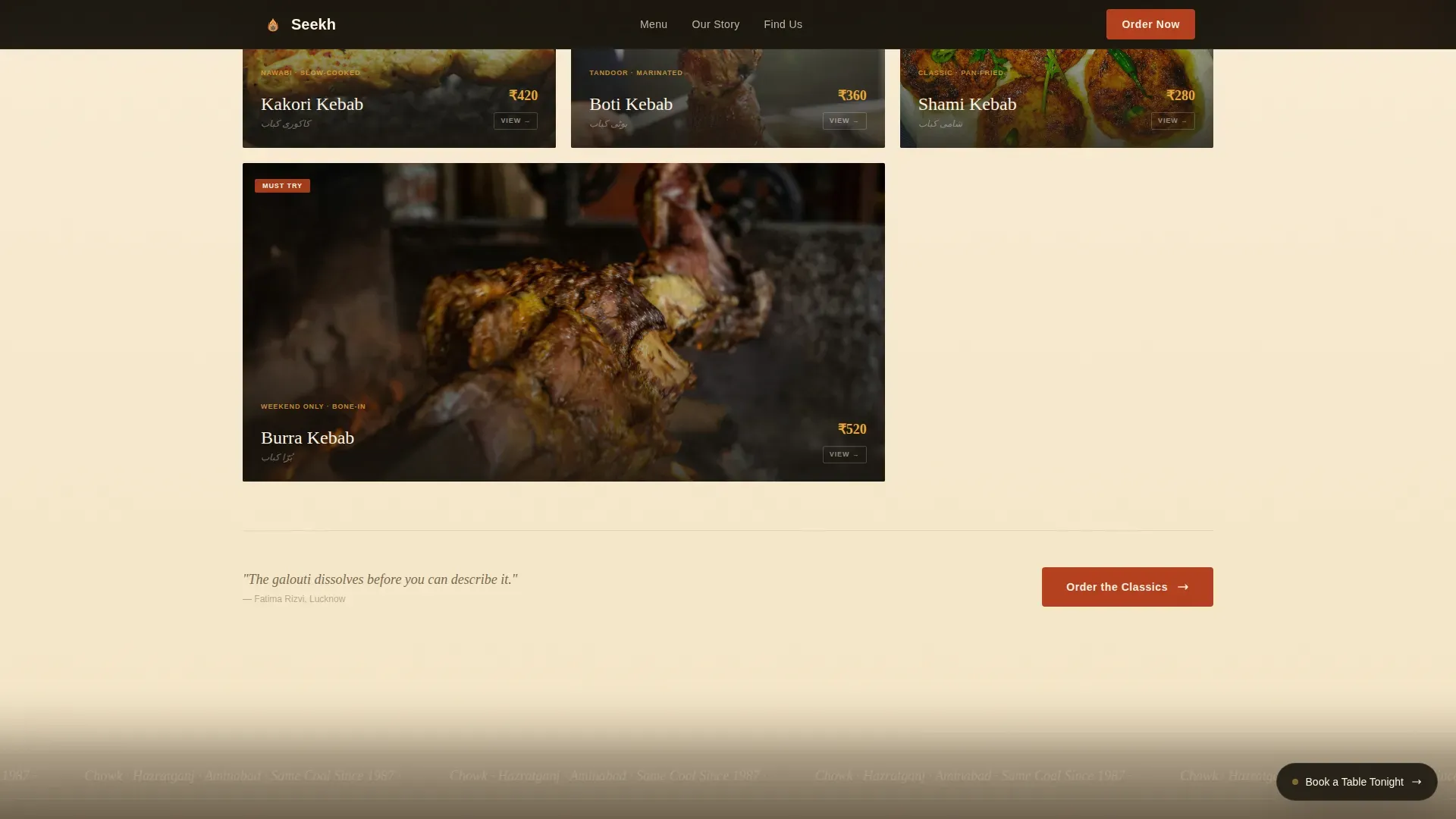 Complete Regional & Specialty Restaurant Portfolio & Case Study Website Template