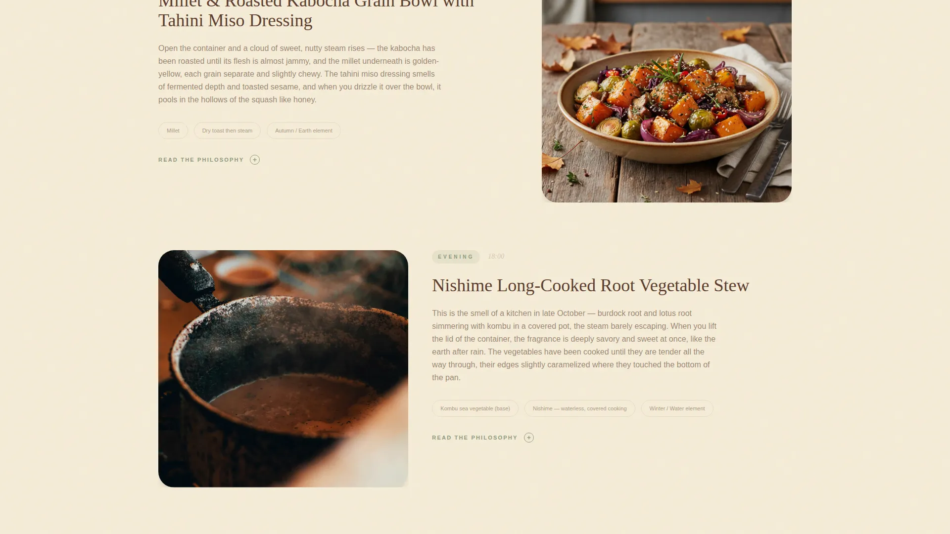 Macrobiotic Meal Delivery Landing Page Template