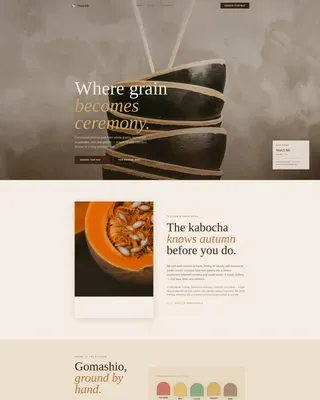 Premium Macrobiotics Landing Page Template