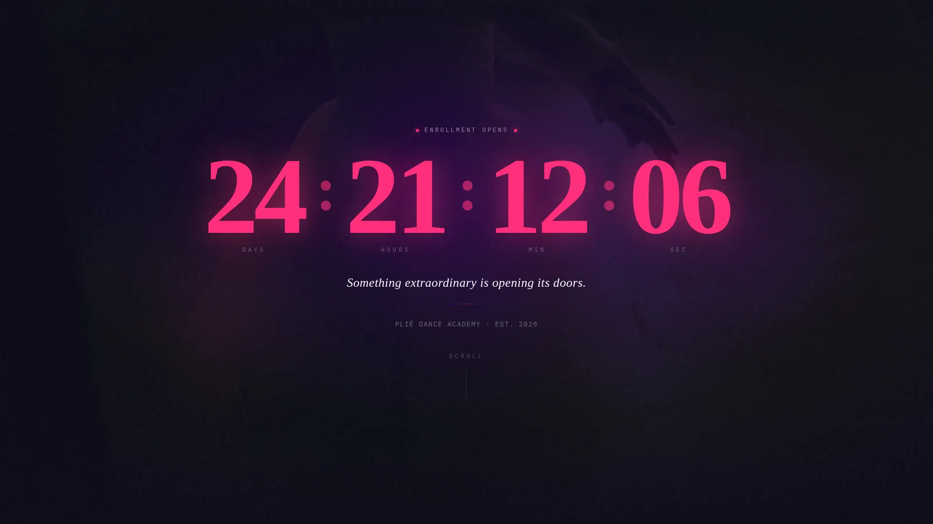 Dance Studio & Company Pre-Launch Website Template
