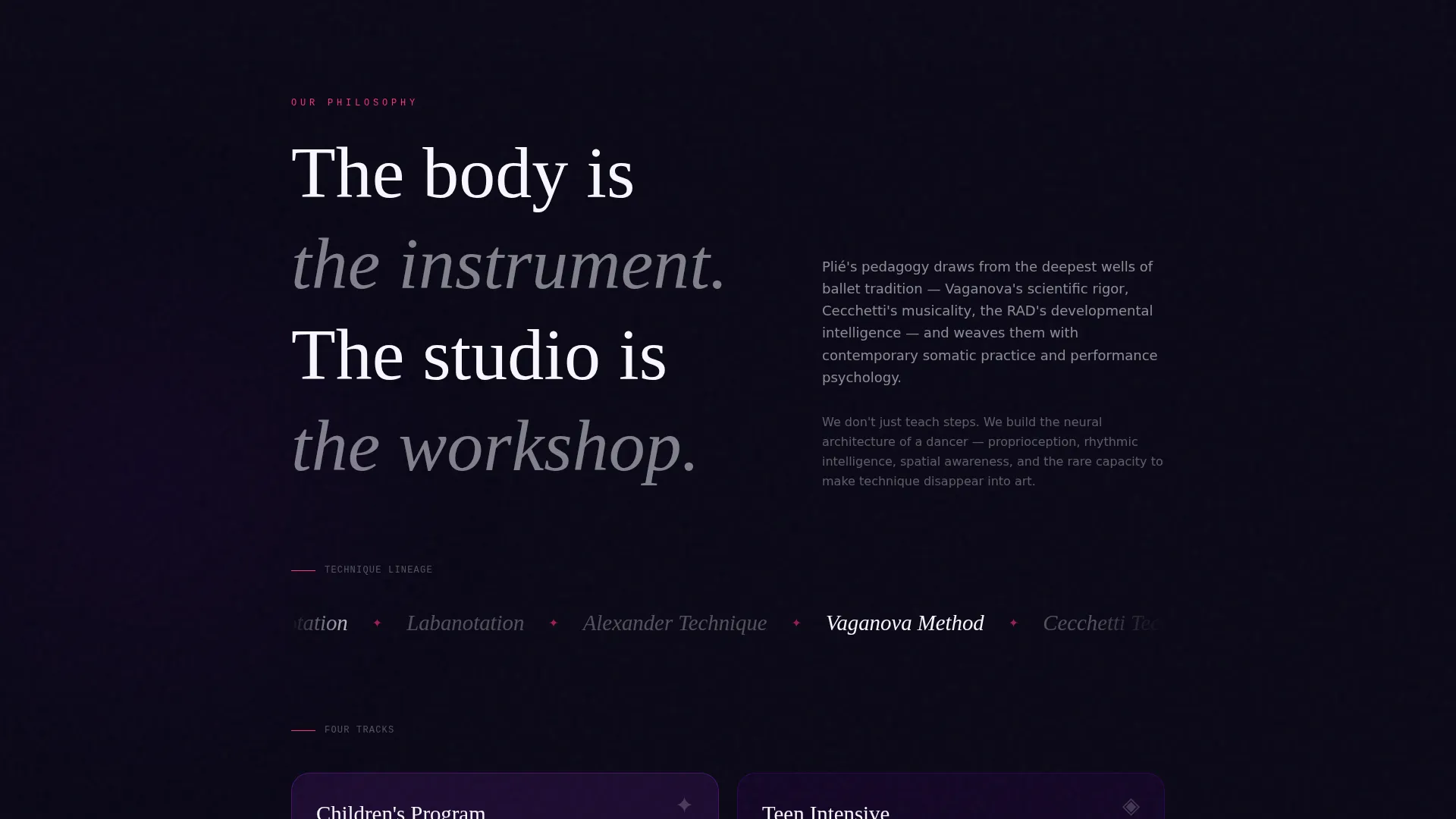 Dance Studio & Company Pre-Launch Website Template