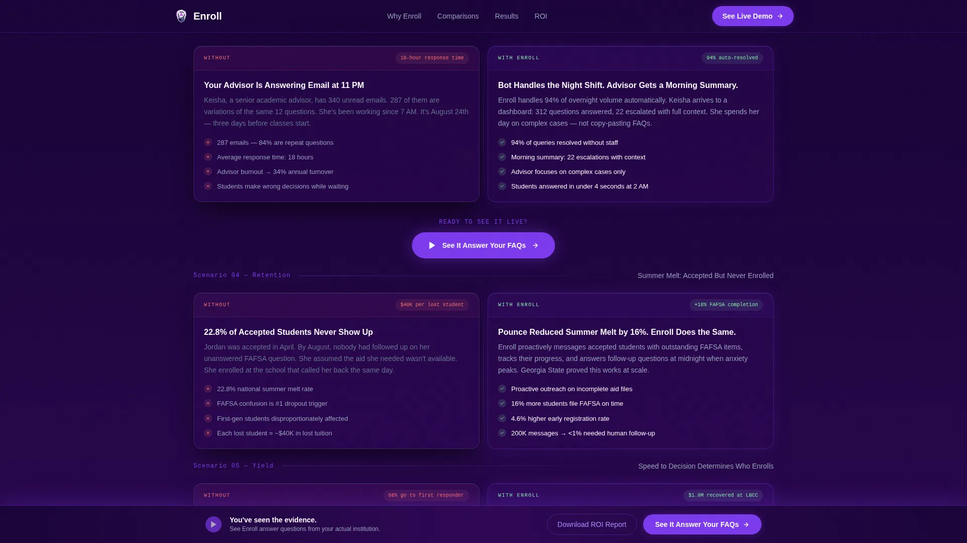 AI for Higher Education Education Website Template