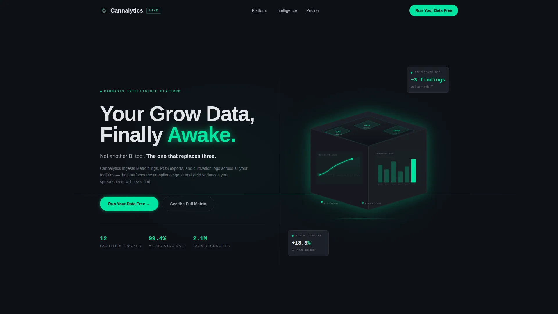 AI for Cannabis Professional Website Template