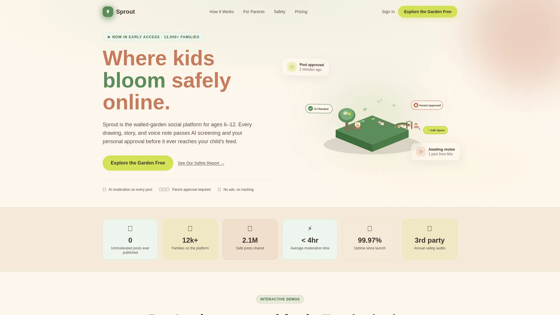 Kids Online Safety & Tech Professional Website Template