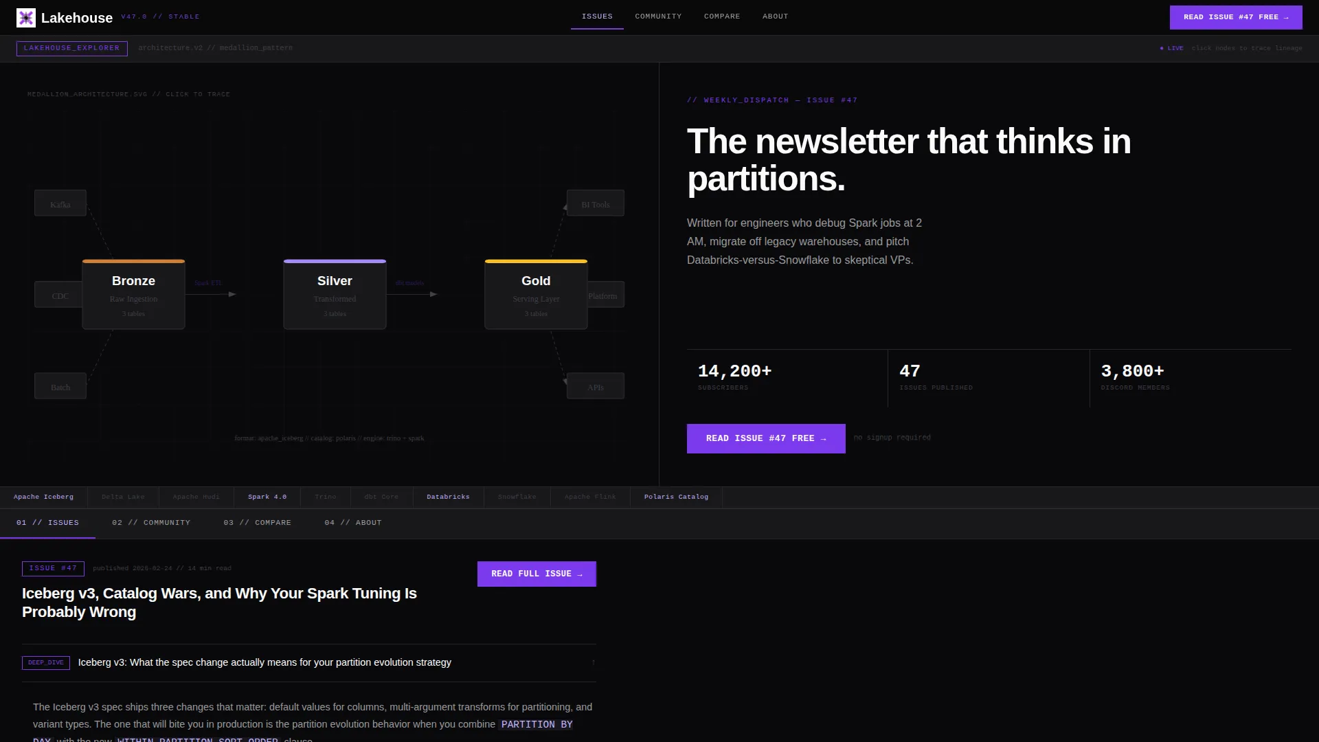 Data Engineering Newsletter Landing Page Template