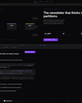 Data Engineering Newsletter Landing Page Template