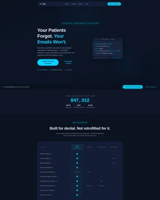 Dental Software Booking Website Template