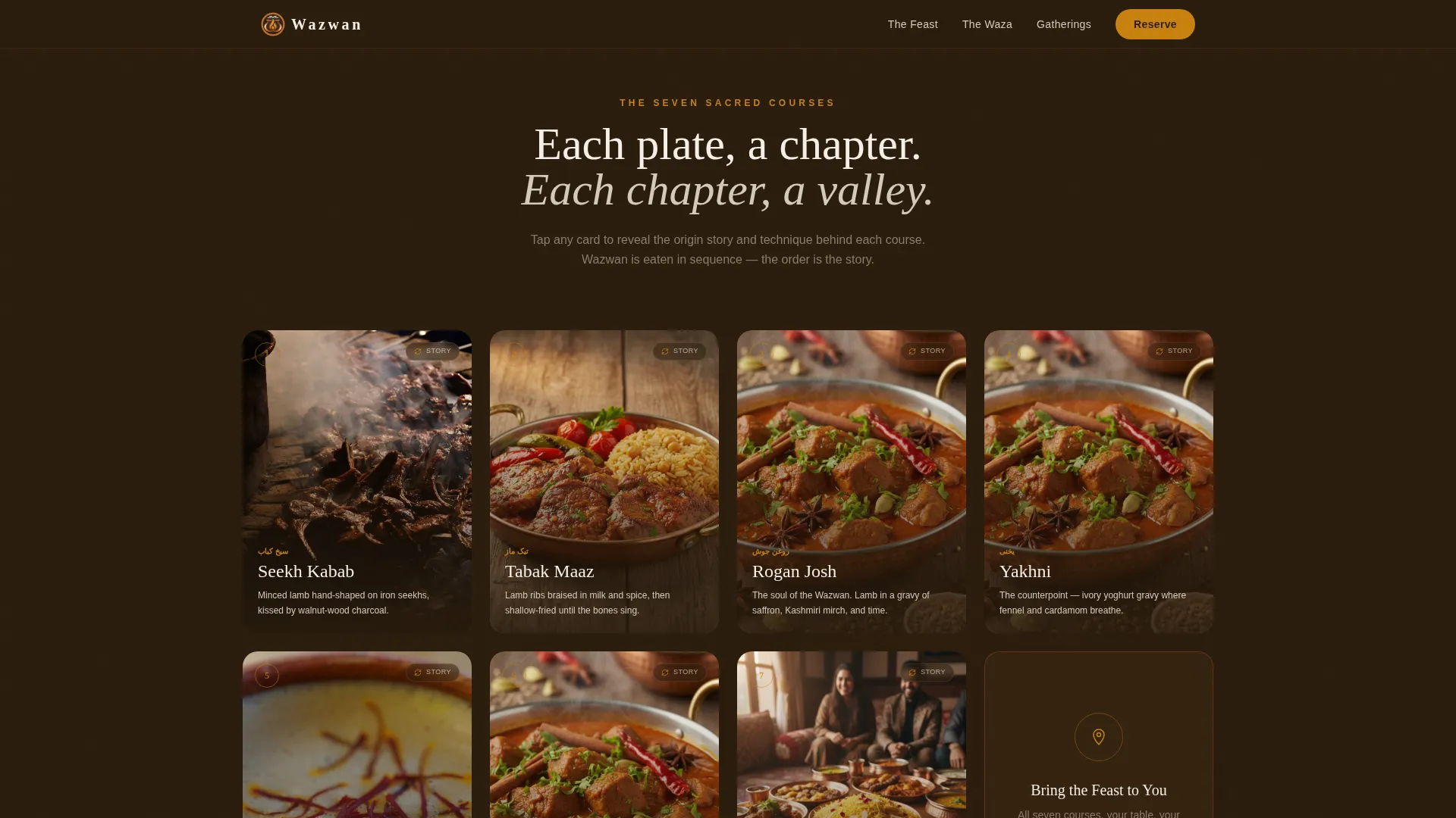 Regional & Specialty Restaurant Booking Website Template