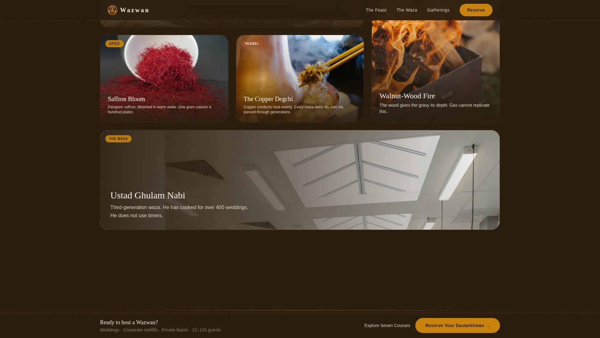 Regional & Specialty Restaurant Booking Website Template