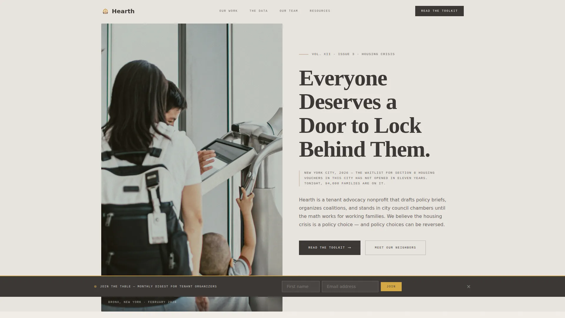 Affordable Housing Nonprofit Privacy Policy Website Template
