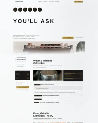 Barista Booking Website Template