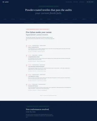 Textile Manufacturing Privacy Policy Website Template