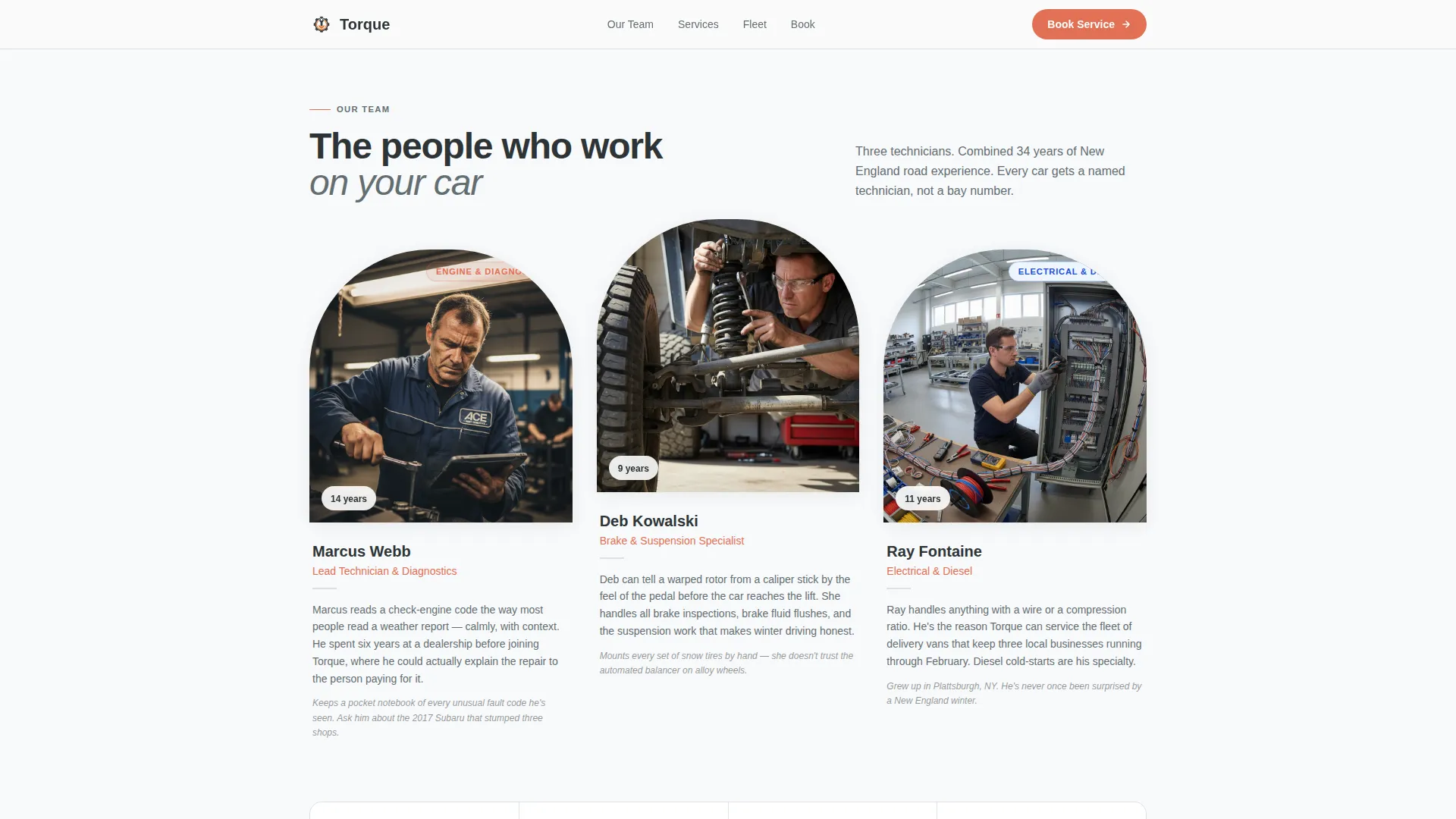 Certified Vehicle Maintenance Landing Page Template