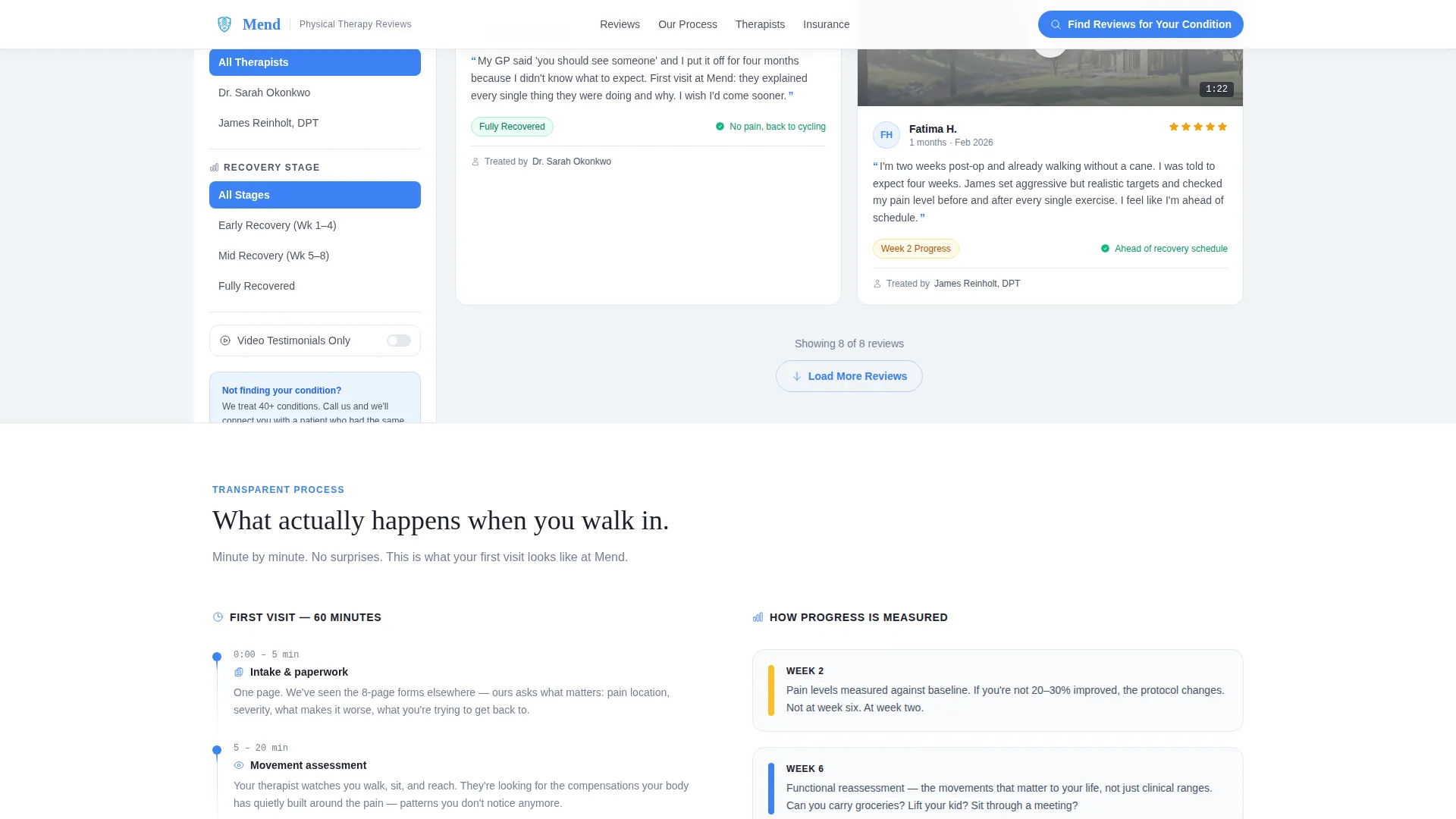 Certified Physical Therapy Landing Page Template