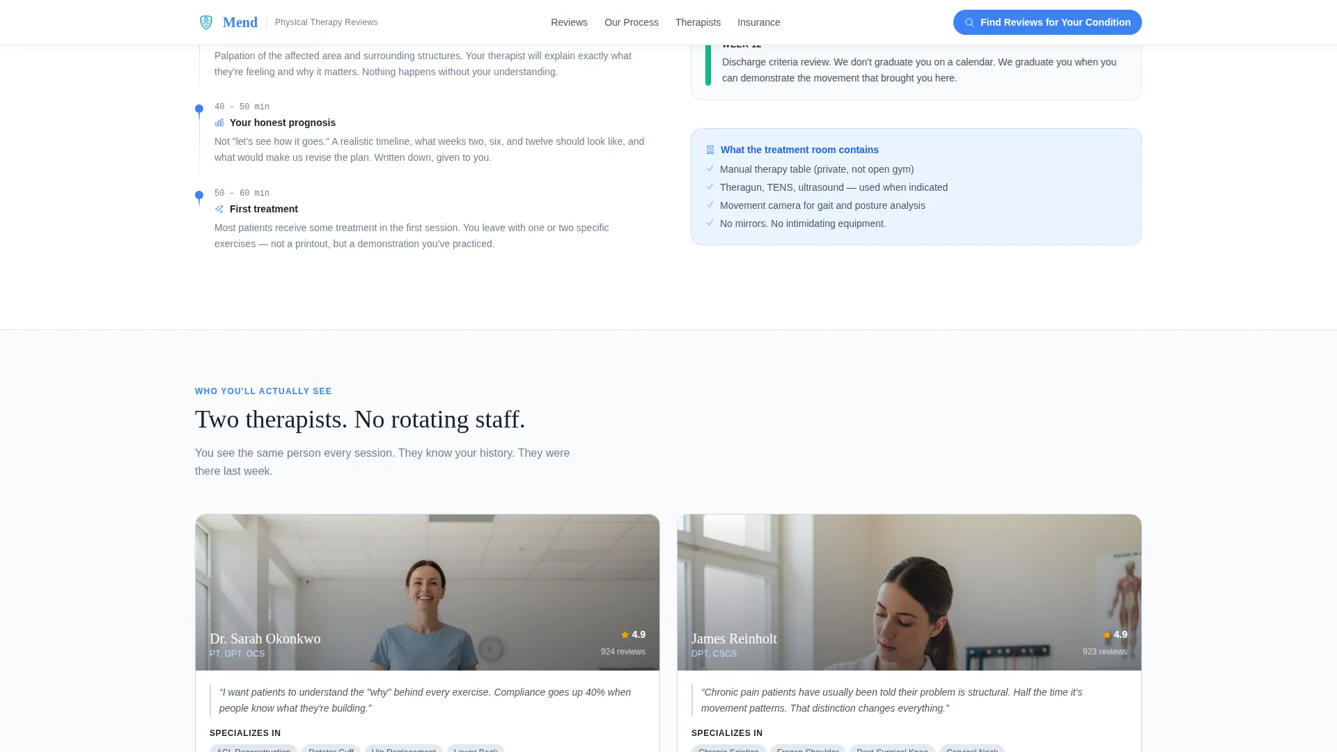 Certified Physical Therapy Landing Page Template