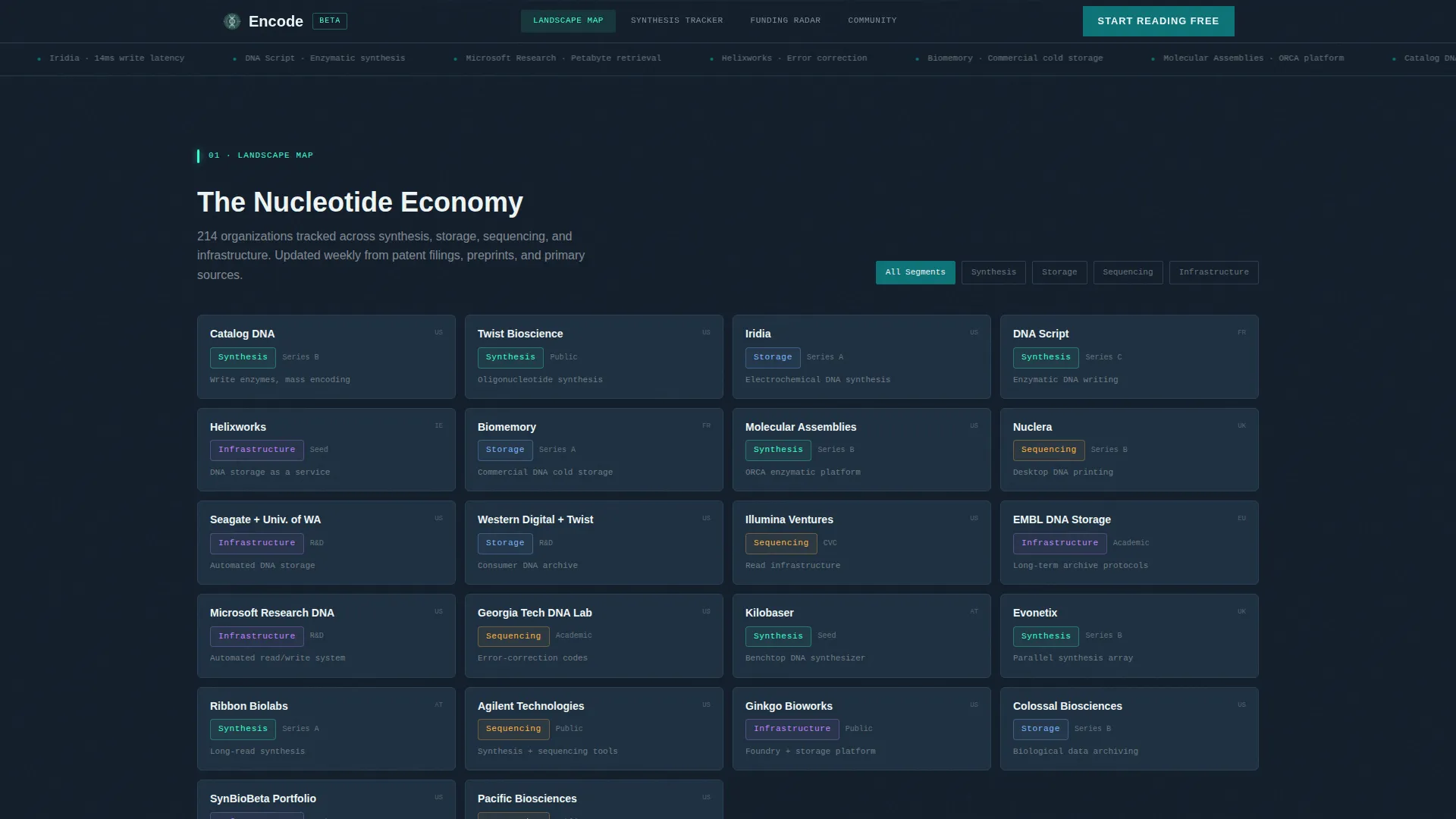 Authoritative Genetic Storage Landing Page Template