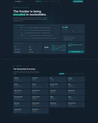 Authoritative Genetic Storage Landing Page Template