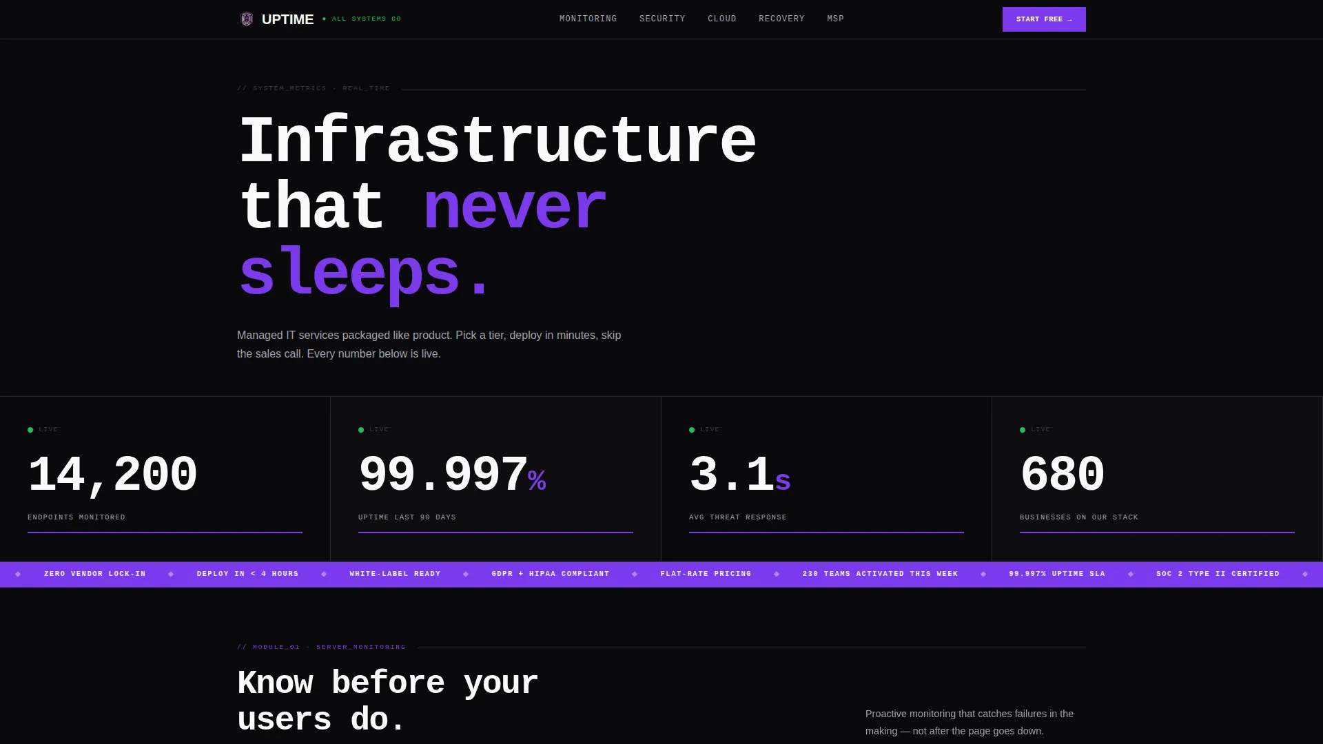IT Services Digital Presence Professional Website Template
