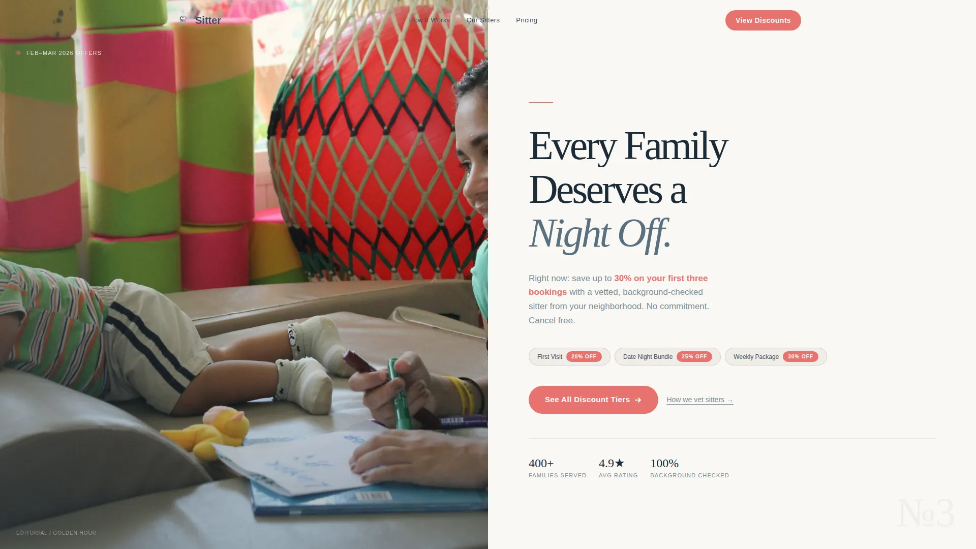 Professional Childwatch Landing Page Template