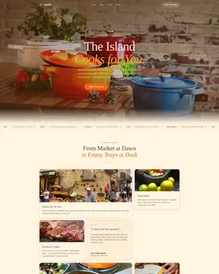 Authentic Malagasy Catering Landing Page Template