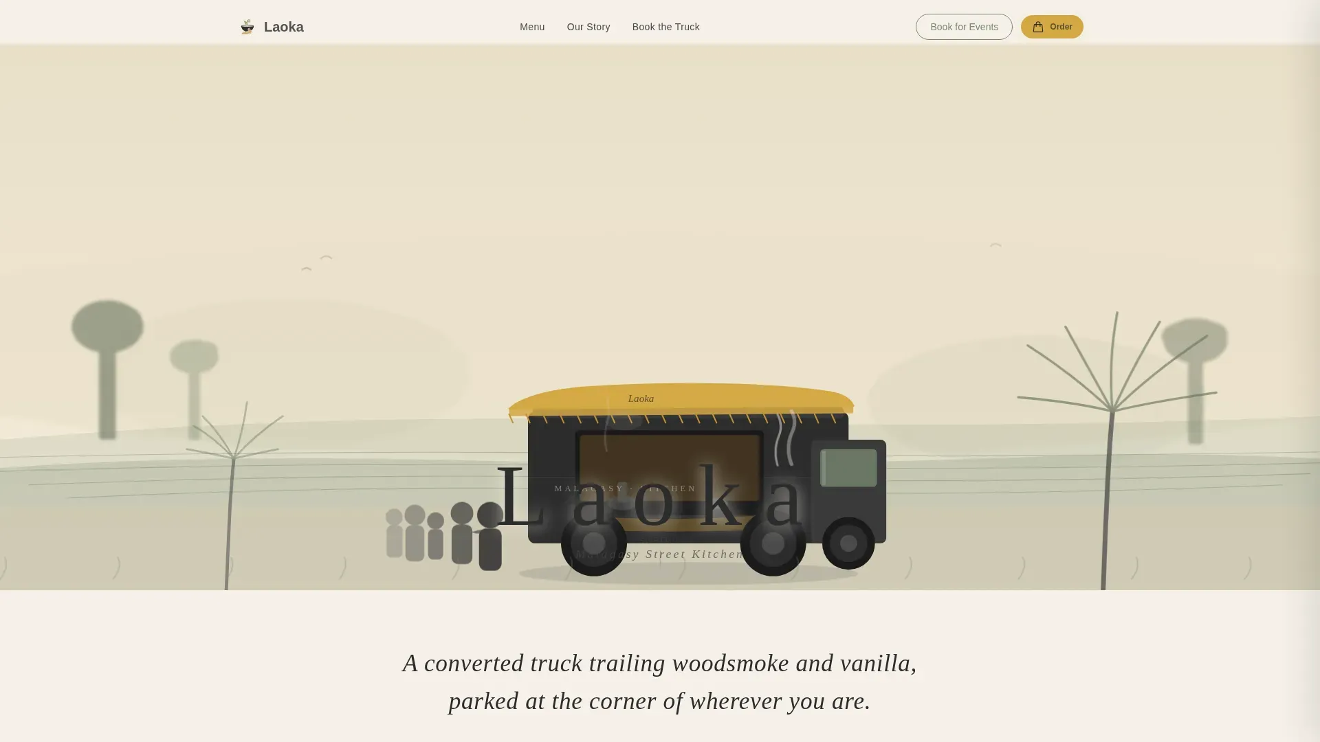 Vibrant Malagasy Kitchen Landing Page Template