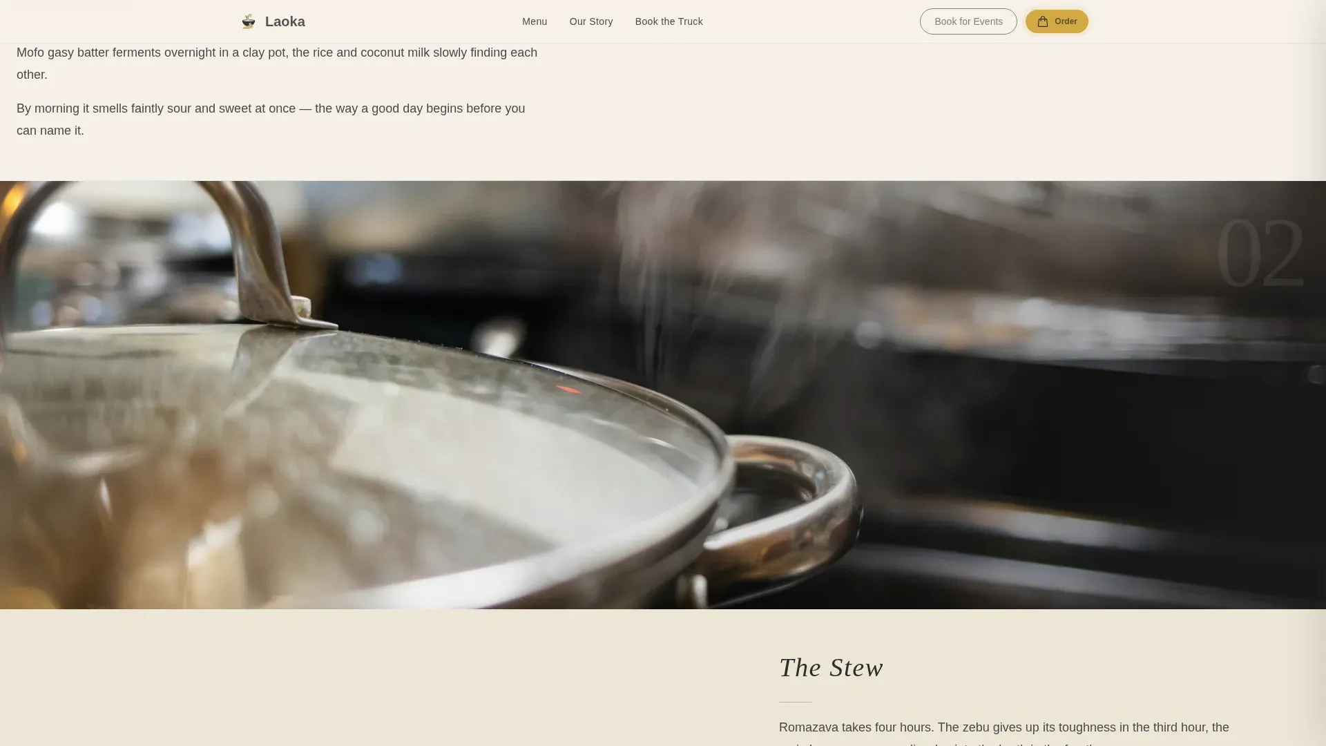 Vibrant Malagasy Kitchen Landing Page Template