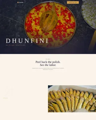 Reef to Table Maldivian Restaurant Landing Page Template