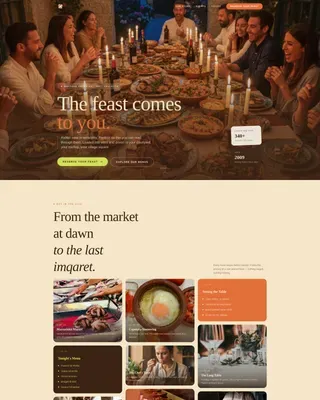 Premium Maltese Catering Landing Page Template