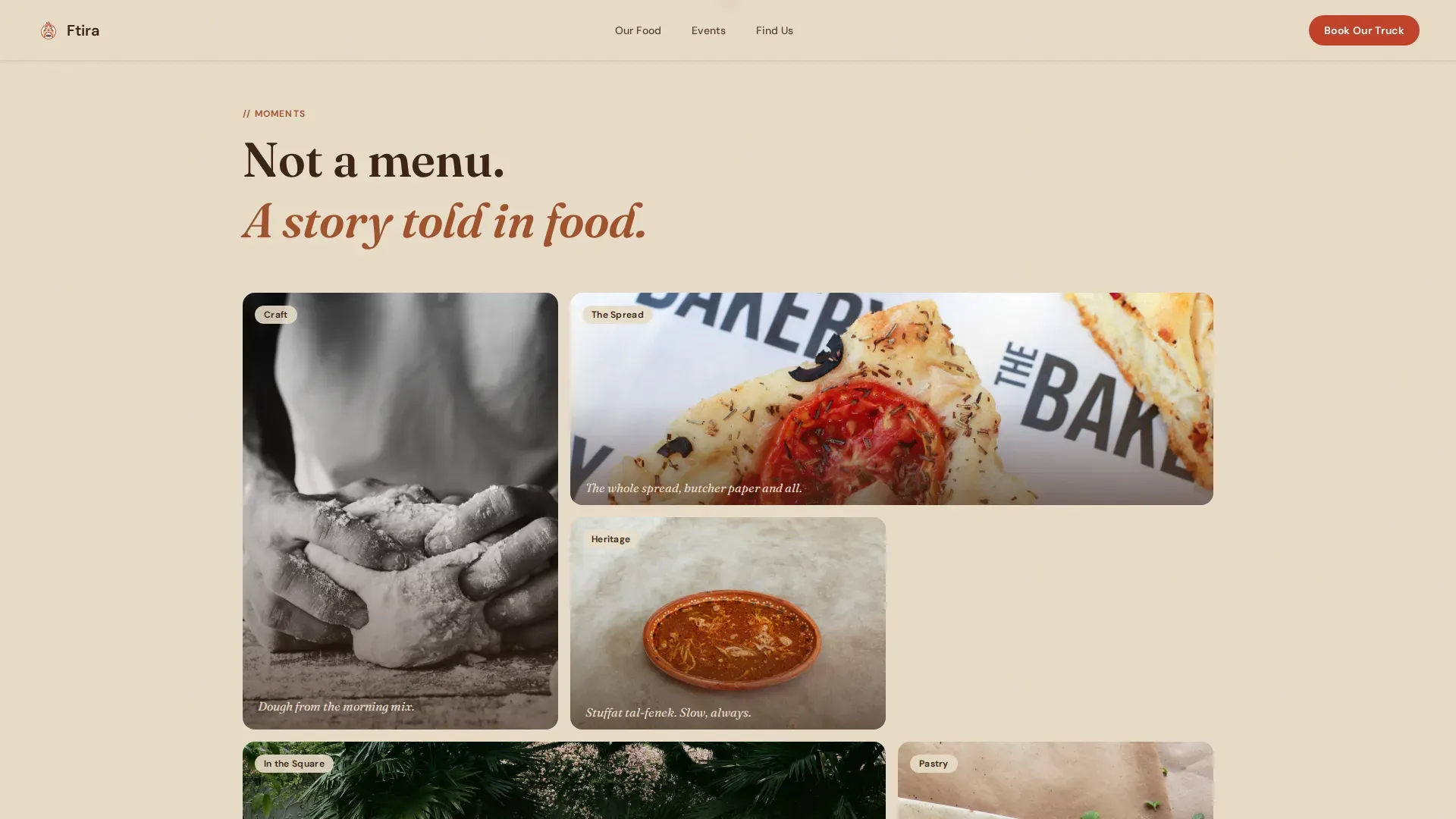 Luxe Minimal Mexican Food Truck Landing Page Template
