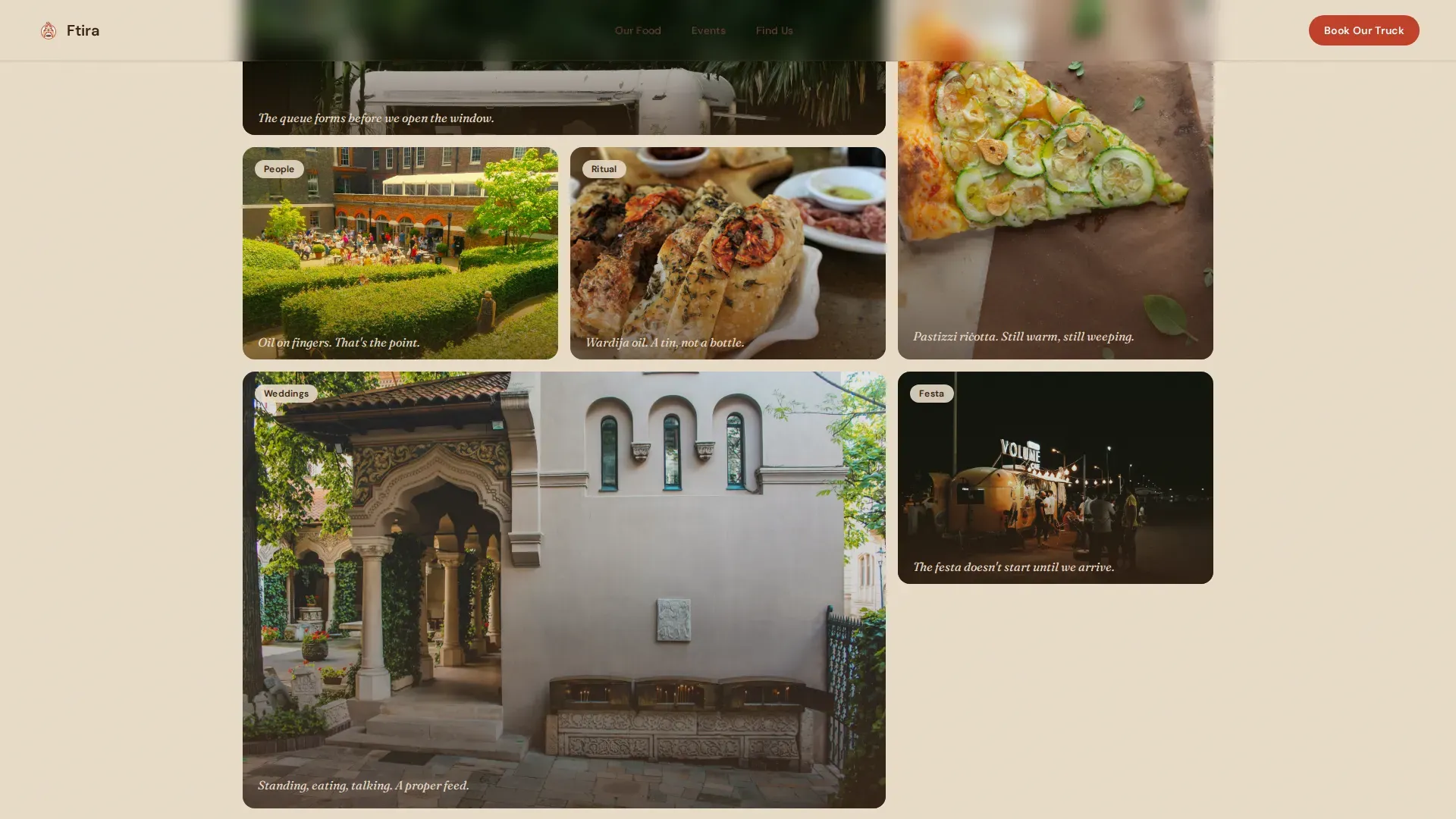 Luxe Minimal Mexican Food Truck Landing Page Template