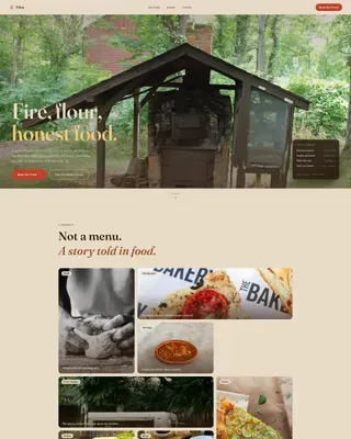 Luxe Minimal Mexican Food Truck Landing Page Template