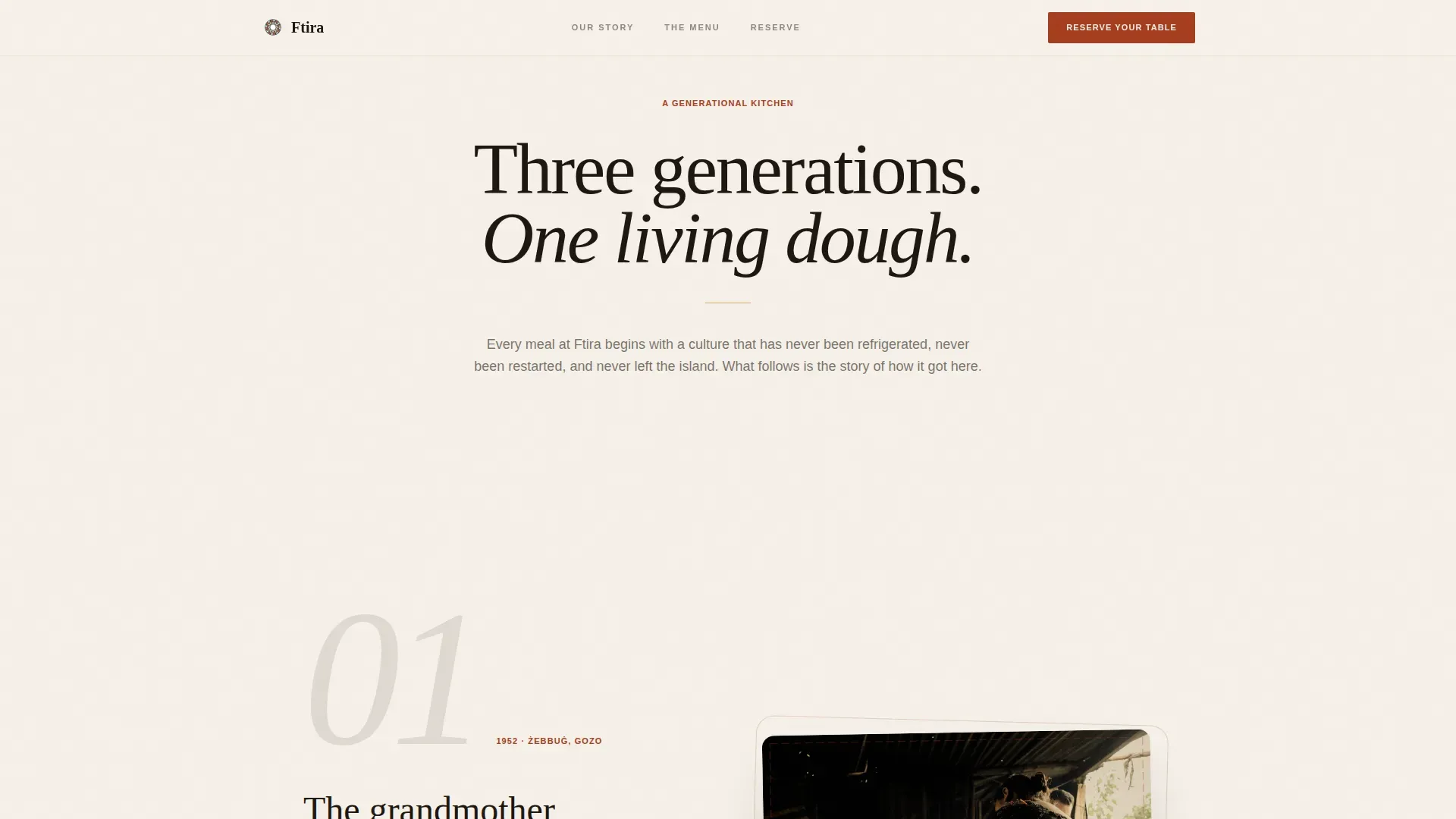 Immersive Maltese Cuisine Landing Page Template