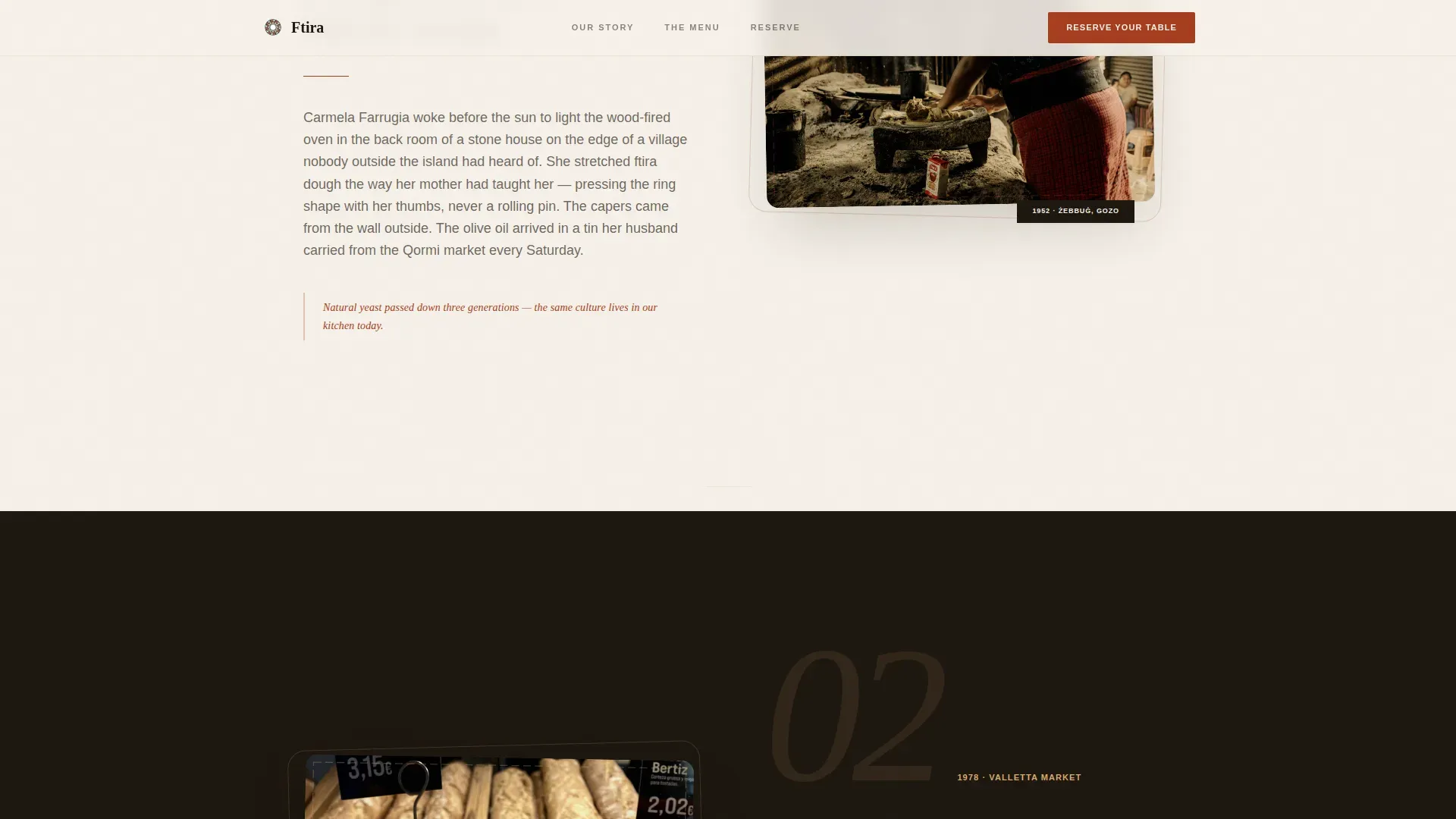 Immersive Maltese Cuisine Landing Page Template