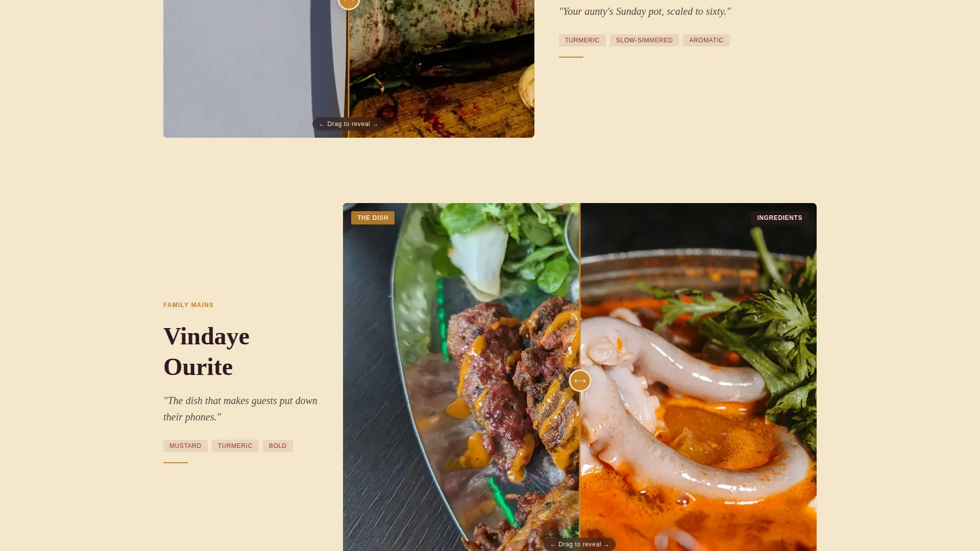 Artisan Mauritian Catering Landing Page Template