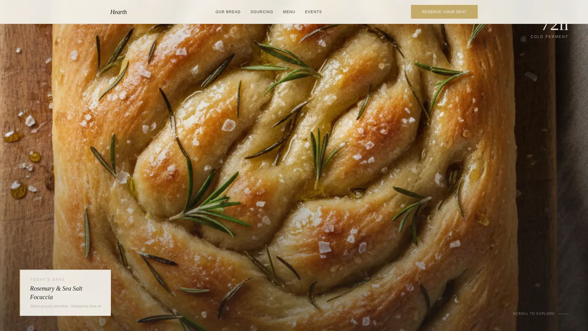 Artisan Mediterranean Bakery Landing Page Template