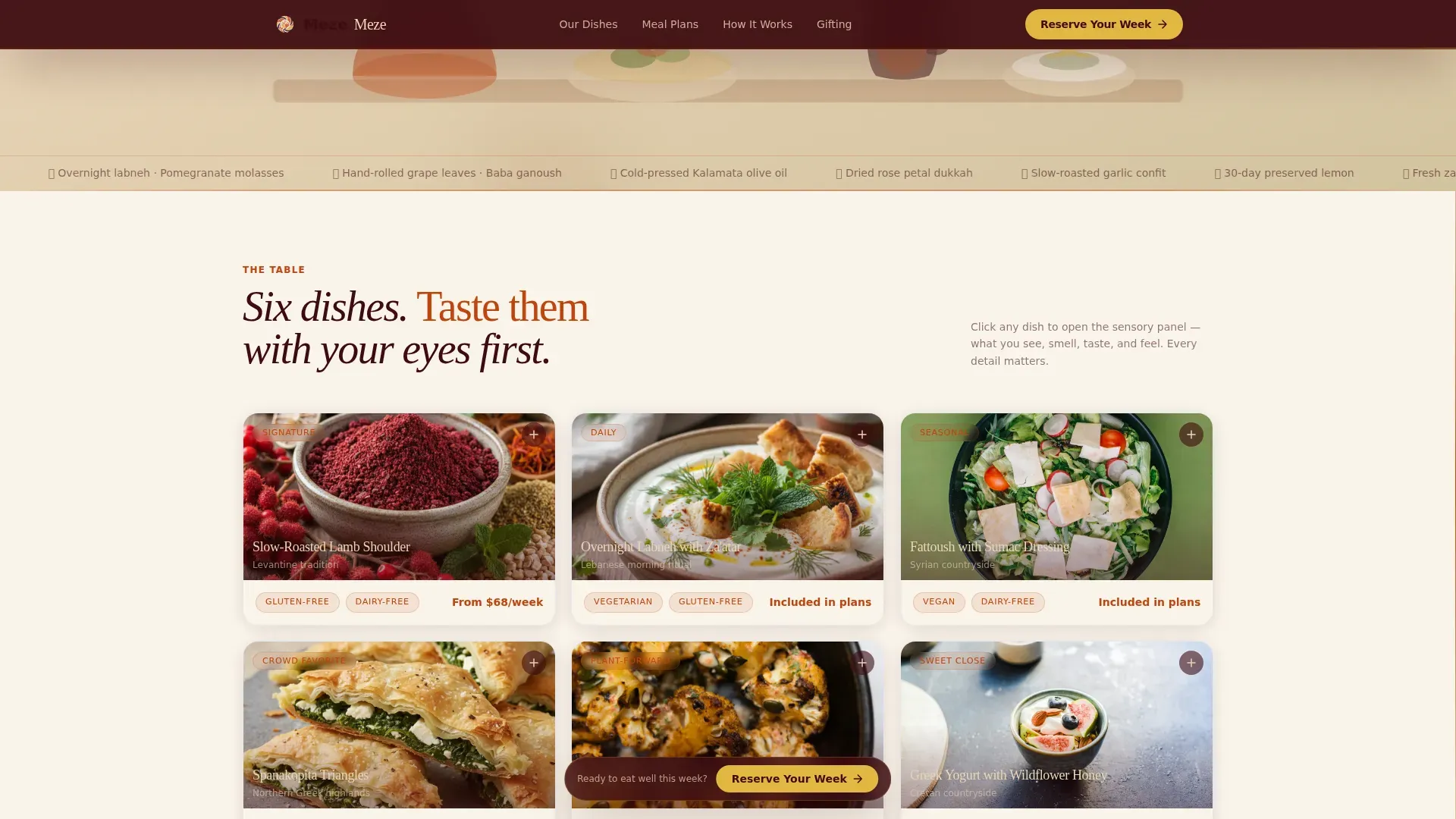 Mediterranean Catering Landing Page Template
