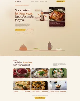 Mediterranean Catering Landing Page Template