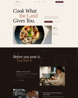 Artisan Mediterranean Cooking Class Landing Page Template