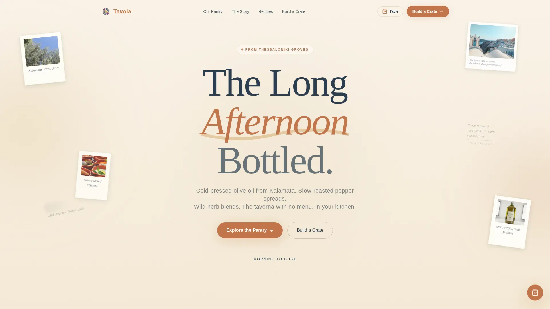 Mediterranean Diet Food & Dining Professional Website Template