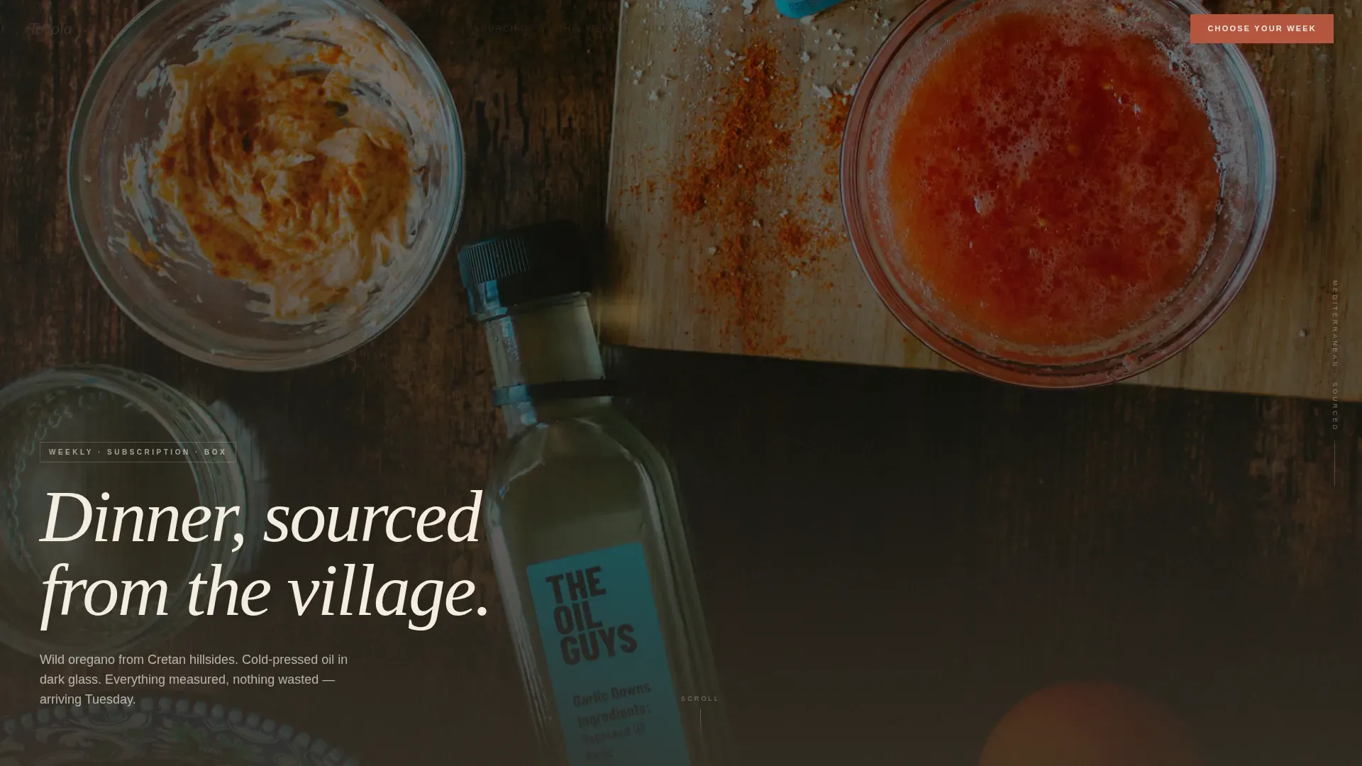 Artisan Mediterranean Kit Landing Page Template
