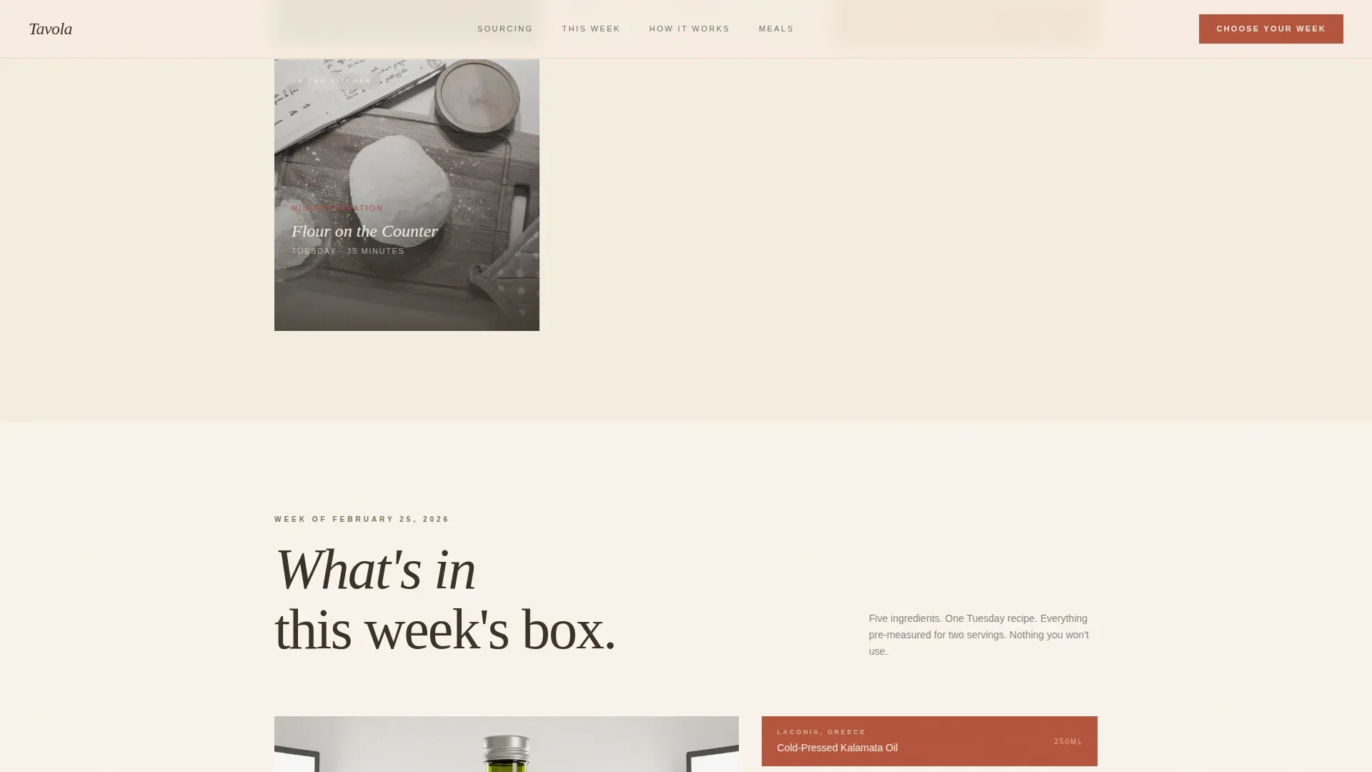 Artisan Mediterranean Kit Landing Page Template