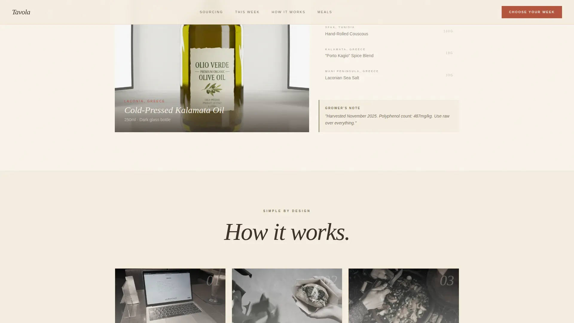 Artisan Mediterranean Kit Landing Page Template