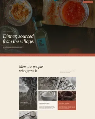 Artisan Mediterranean Kit Landing Page Template