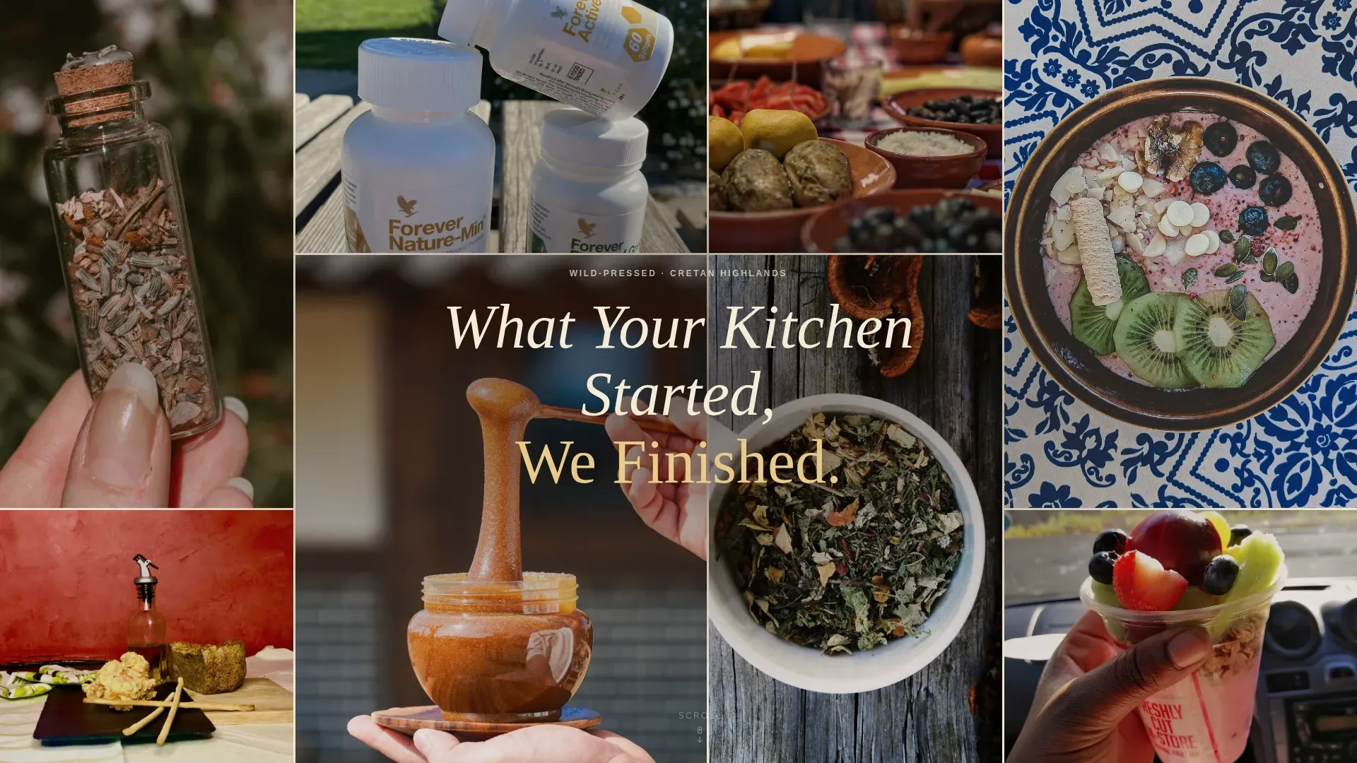 Mediterranean Wellness Event Landing Page Template