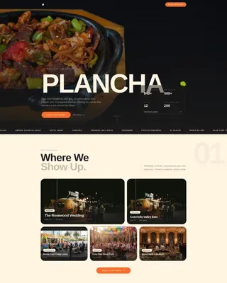 Luxe Minimal Mexican Food Truck Landing Page Template