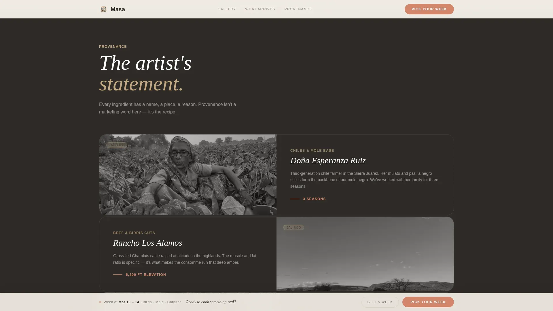 Artisan Mexican Delivery Landing Page Template