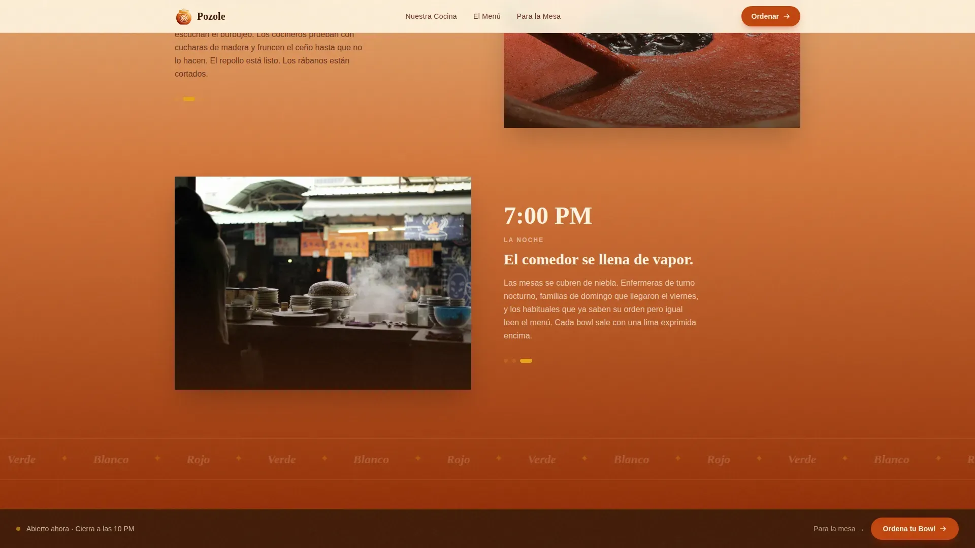 Authentic Broth Restaurant | Free Website Template | Rocket